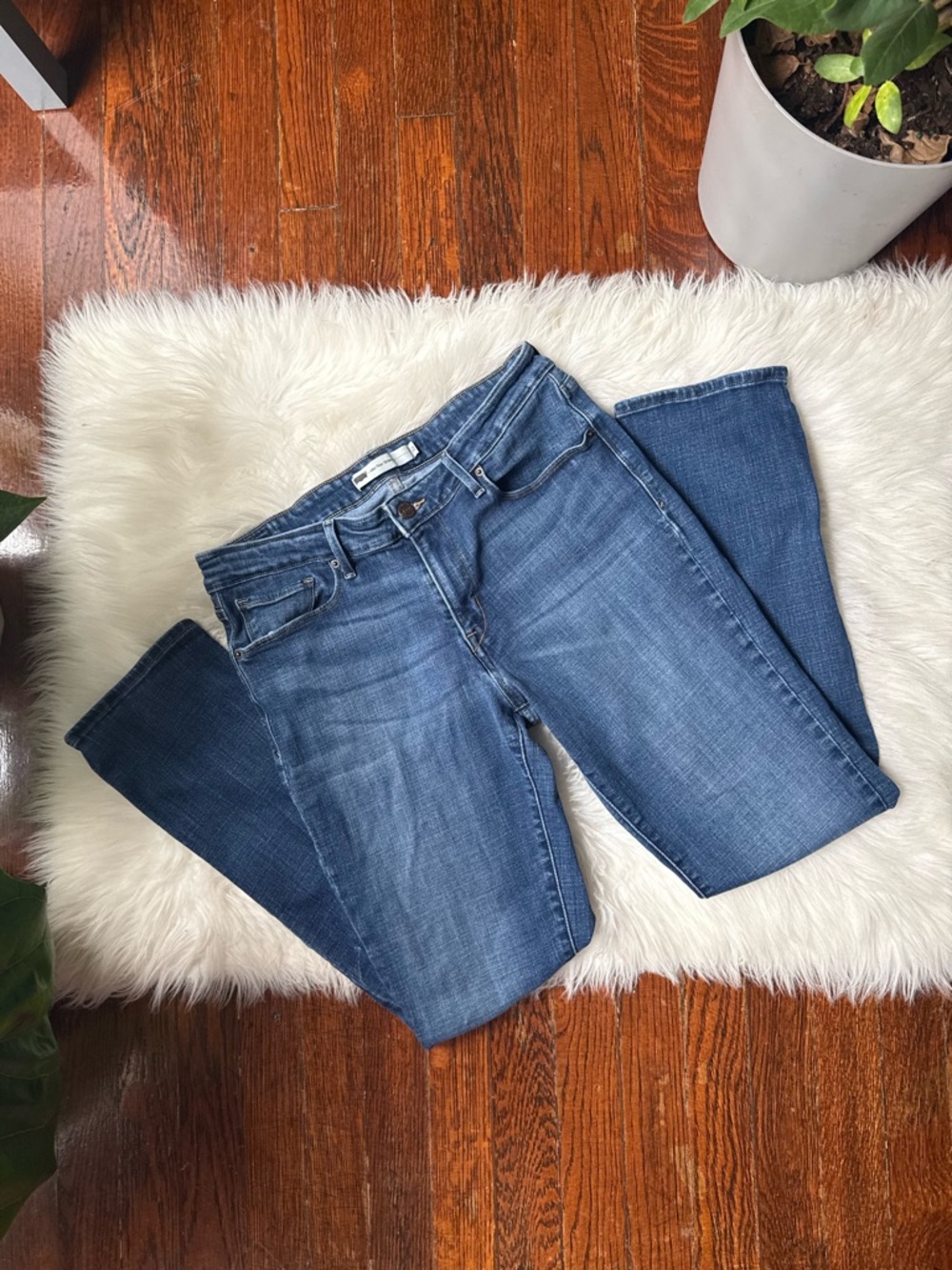 Levi's Women's Mid Rise Skinny Jeans Size 12 Stretch Denim